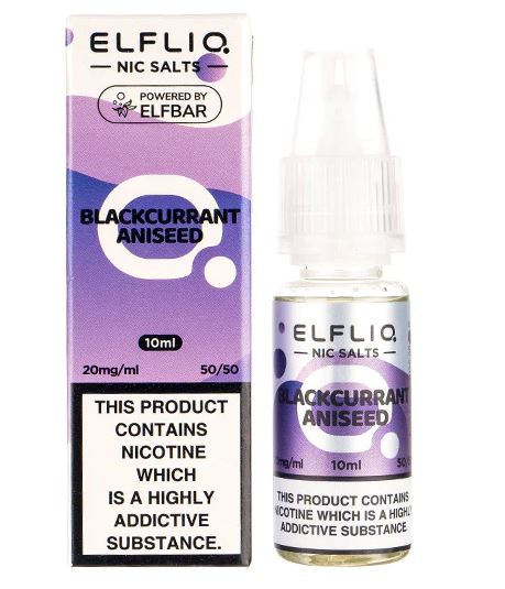 ELFLIQ Nic Salts ELF BAR- Blackcurrant Aniseed 