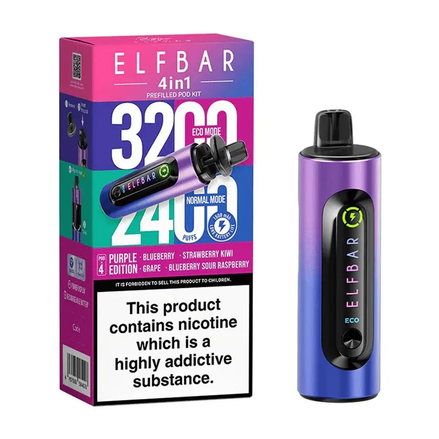 Elfbar 4-in-1 Prefilled Pod Purple Edition