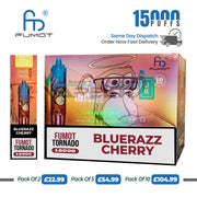 Blue Razz Cherry 15k Puffs RandM Disposable Vape