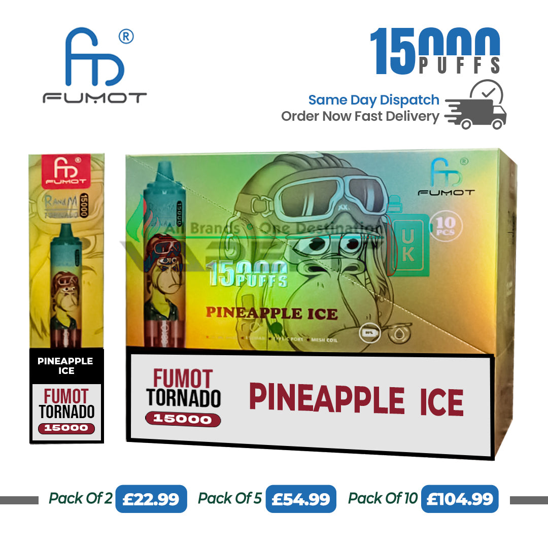 Pineapple Ice 15k Puffs RandM Disposable Vape