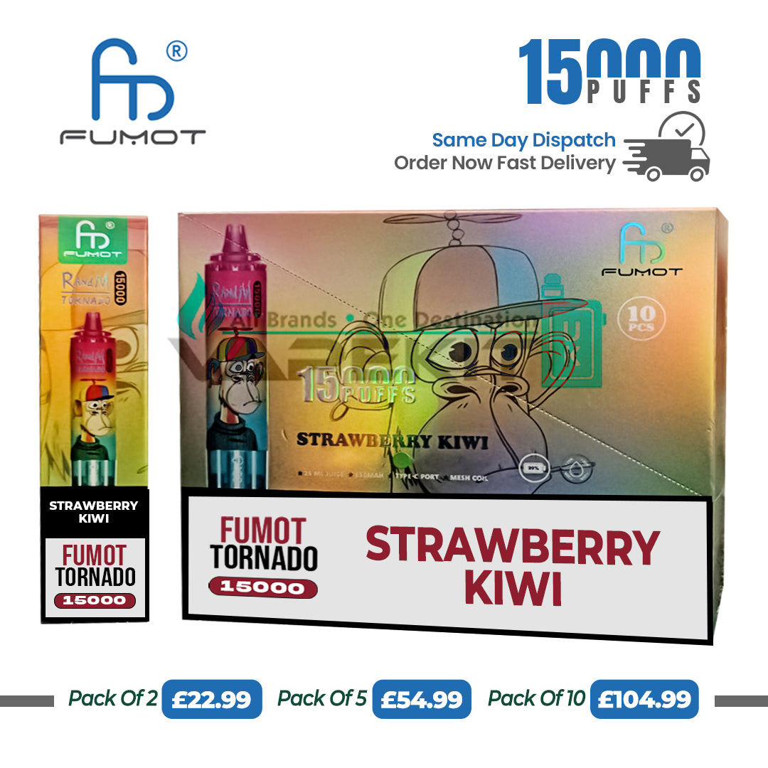 RandM 15000 Puffs Strawberry Kiwi Disposable Vape