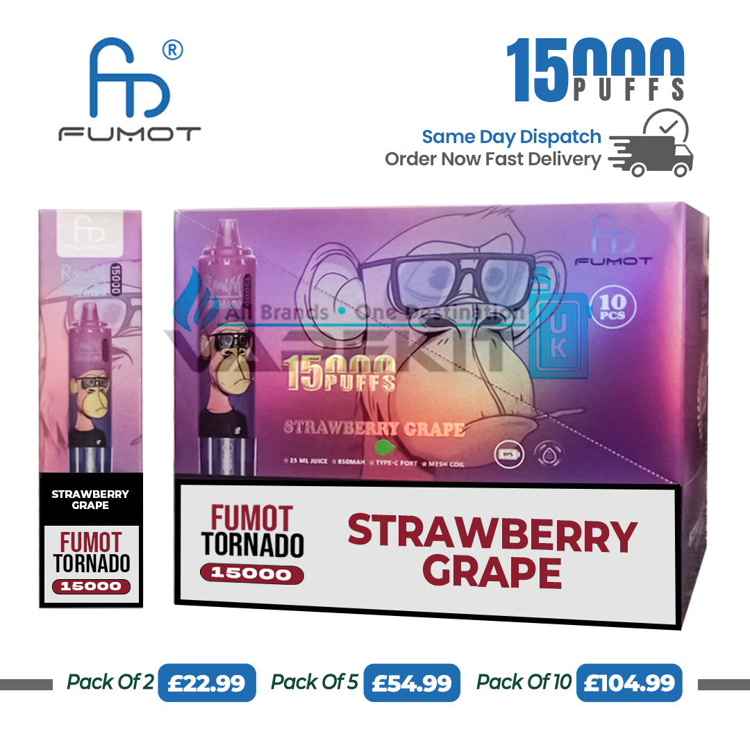 Strawberry Grape 15k Puffs RandM Disposable Vape