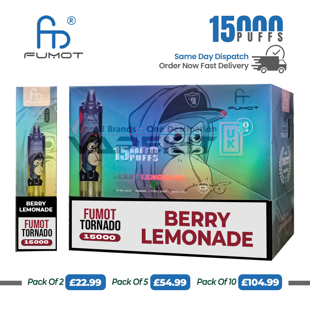 Fumot RandM 15000 Puffs Berry Lemonade Disposable Vape