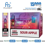 RandM 15000 Puffs Sour Apple Disposable Vape