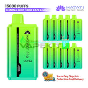 Lemon Lime/Blue Razz Mint Hayati Pro Ultra 15000 Puffs Disposable Vape