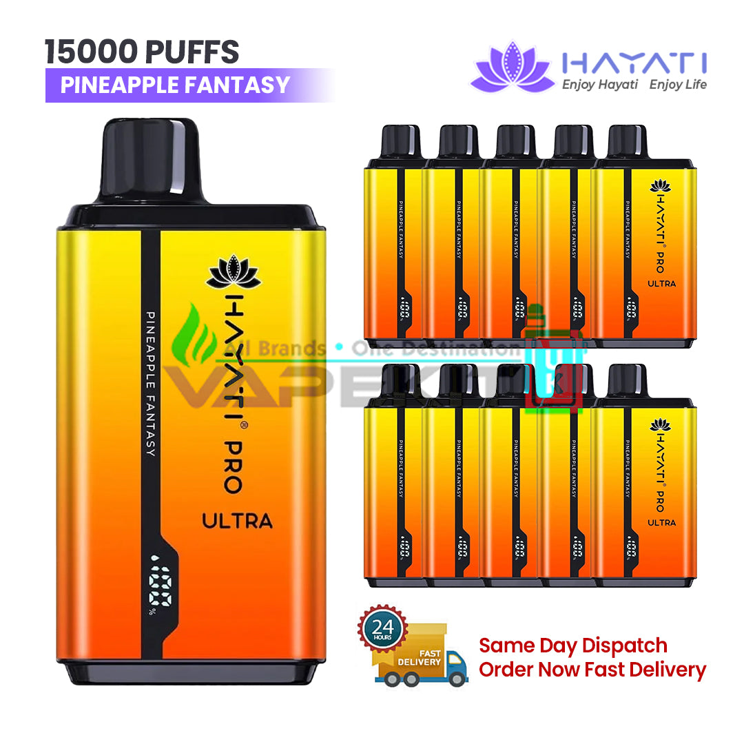 15k Hayati Pro Ultra Puffs Pineapple Fantasy Disposable Vape