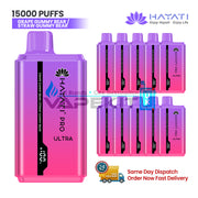 15k Hayati Pro Ultra Puffs Grape Gummy Bear/Straw Gummy Bear Disposable Vape