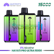 Hayati Pro Ultra 15000 Puffs Zero Nicotine Box of 10 Vapes-94.89 Hayati Pro Ultra 15000 Puffs Zero Nicotine Box of 10 Vapes-94.89
