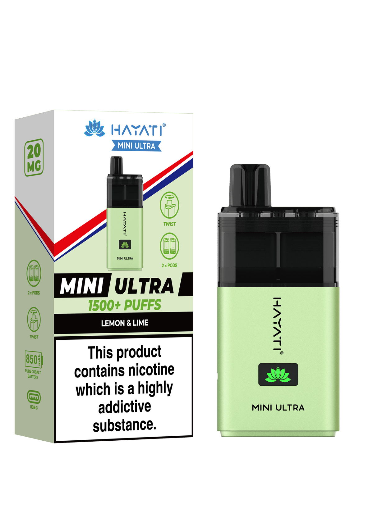 Hayati Mini Ultra Lemon Lime 1500