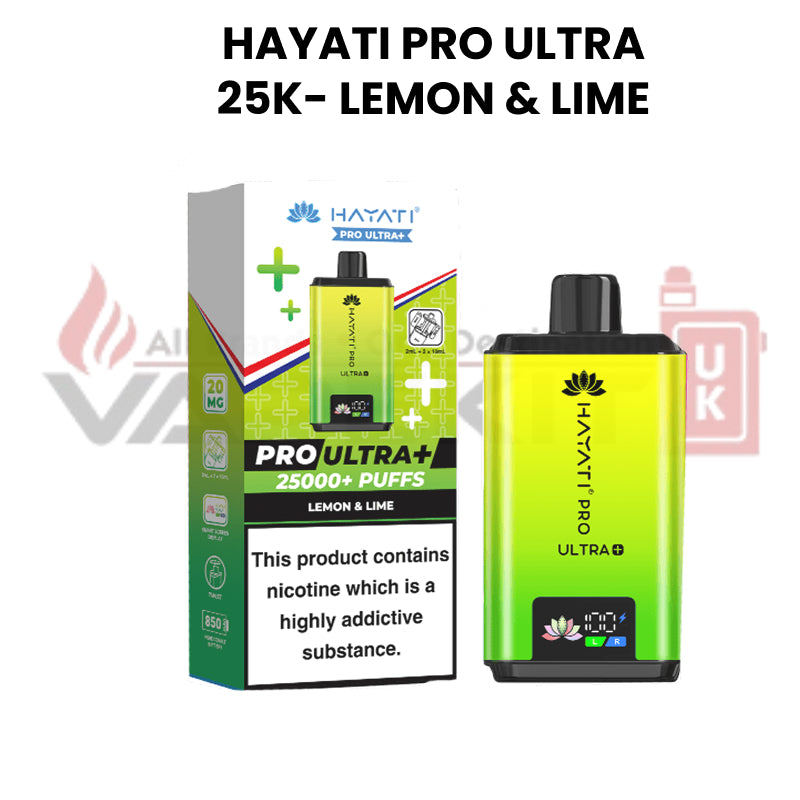 Lemon Lime best selling vape flavour of hayati 25000 puffs