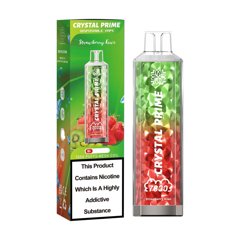 Strawberry Kiwi Crystal Prime 7000 Puffs