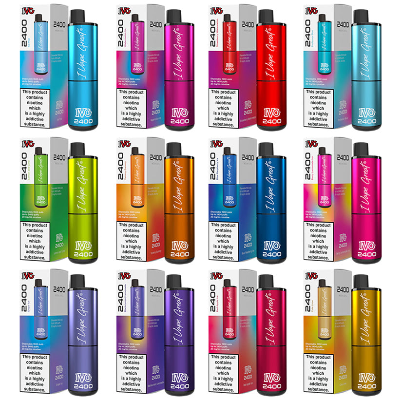 ivg 4 in 1 flavour list IVG 2400 Puff £9.99 Multi Buy Deal Prefilled Bar