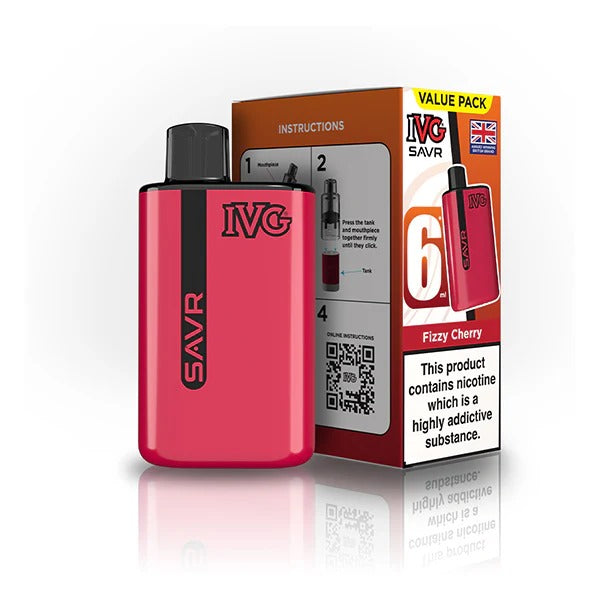 IVG SAVR Disposable Vape Fizzy Cherry 