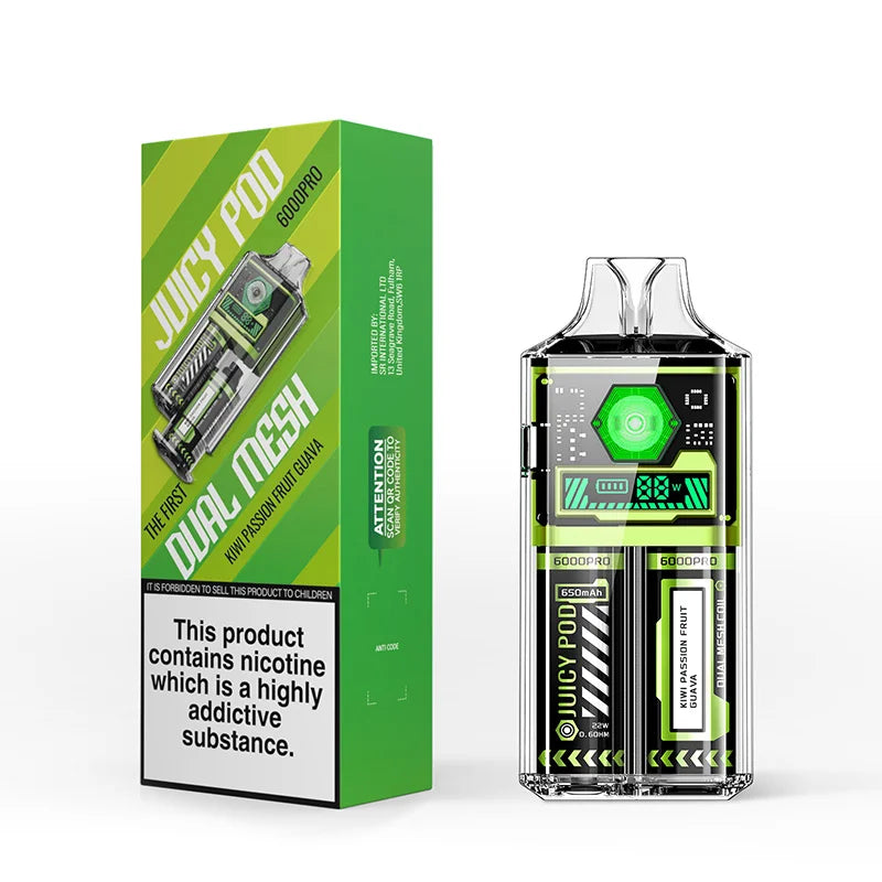 Juicy Pod 6000 Disposable Kiwi Passion Fruit Guava