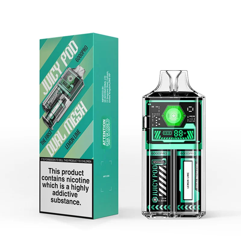 Juicy Pod 6000 Disposable Lemon Lime