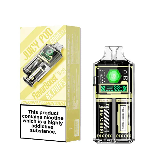 Juicy Pod 6000 Disposable Pineapple Lemon Soda