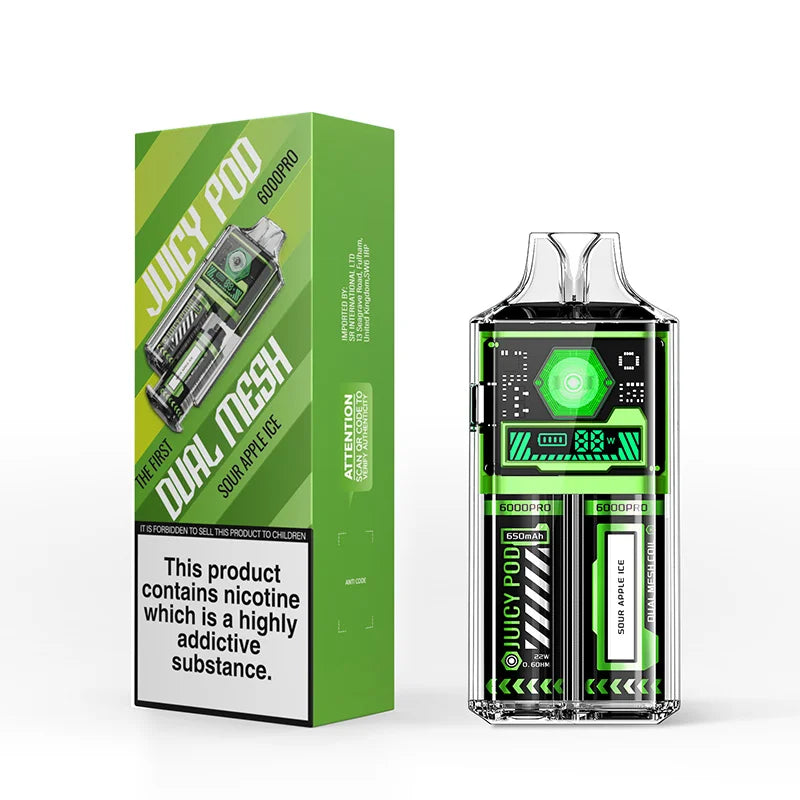 Juicy Pod 6000 Disposable Sour Apple Ice