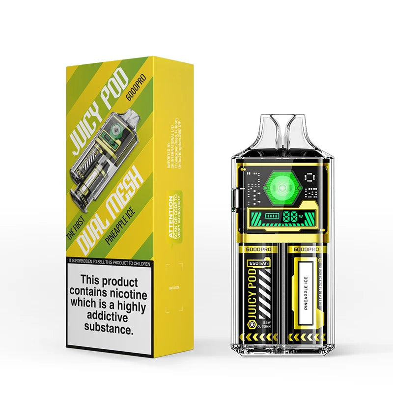 Juicy Pod 6000 Disposable Vape Pineapple Ice