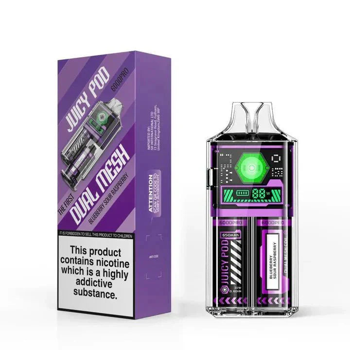 Juicy Pod 6k Prefilled Blueberry Sour Raspberry