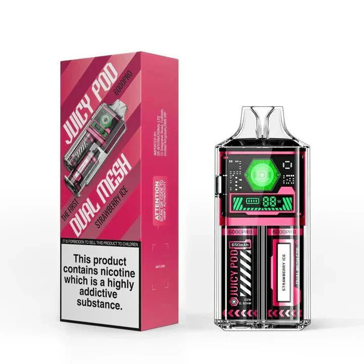 Juicy Pod 6k Prefilled Strawberry Ice