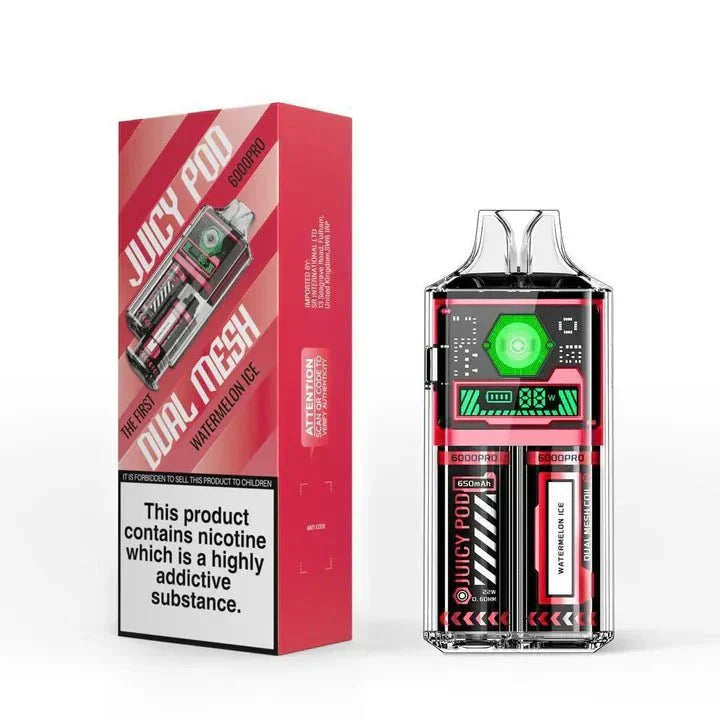 Juicy Pod 6k refilled Watermelon Ice Vape