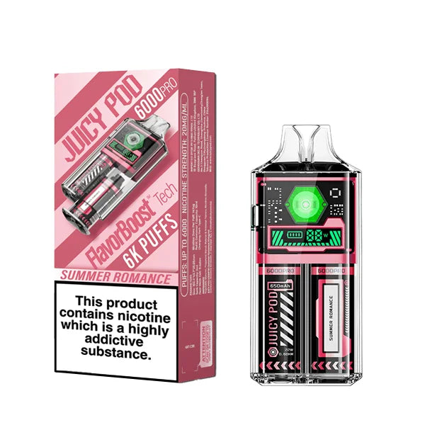 Juicy Pod Disposable Vape 6000 Summer Romance