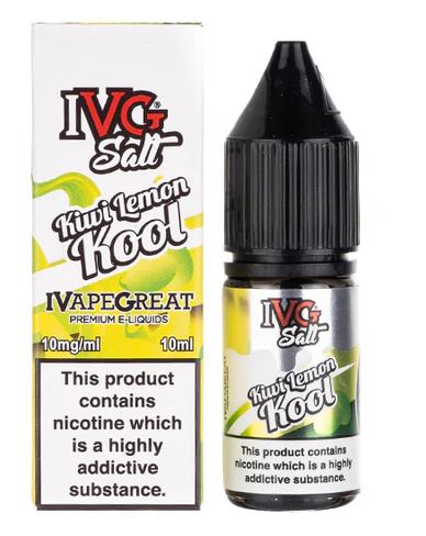 10 Kiwi Lemon Kool IVG Salts 10ml E-Liquids 