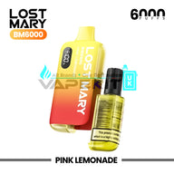 Lost Mary BM6000 Pink Lemonade Disposable Pod Vape Kit
