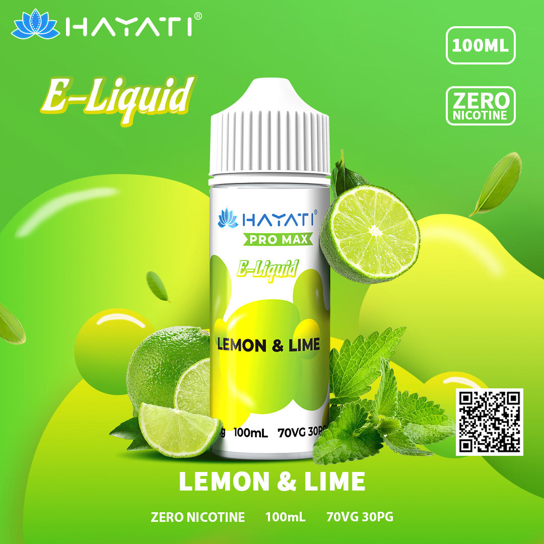 Hayati Pro Max Lemon & Lime 100ml Eliquid-£6.95