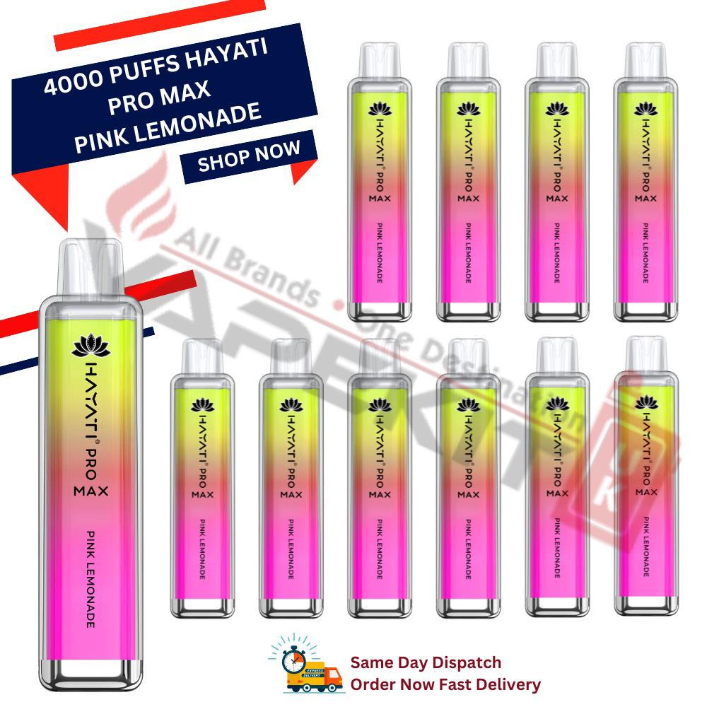 Hayati Pro Max 4000 Pink Lemonade prefilled vape