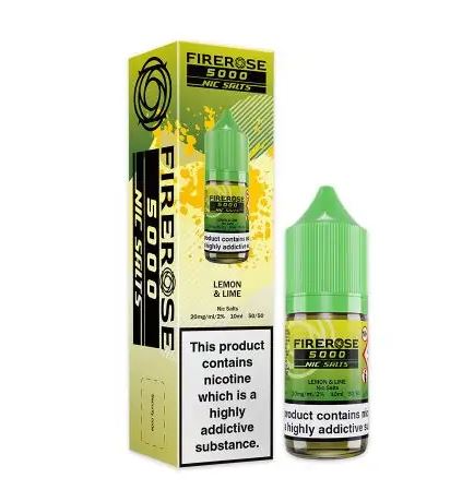 Elux Firerose 5000 Lemon & Lime Nic Salt-19.99 (Box of 10)