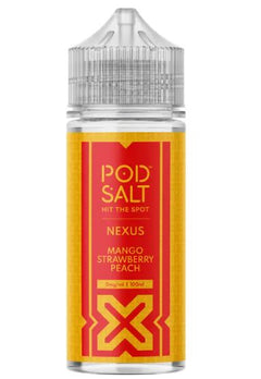 Pod Salt Nexus Mango Strawberry Peach SHORTFILL E-LIQUID-£9.50 Only