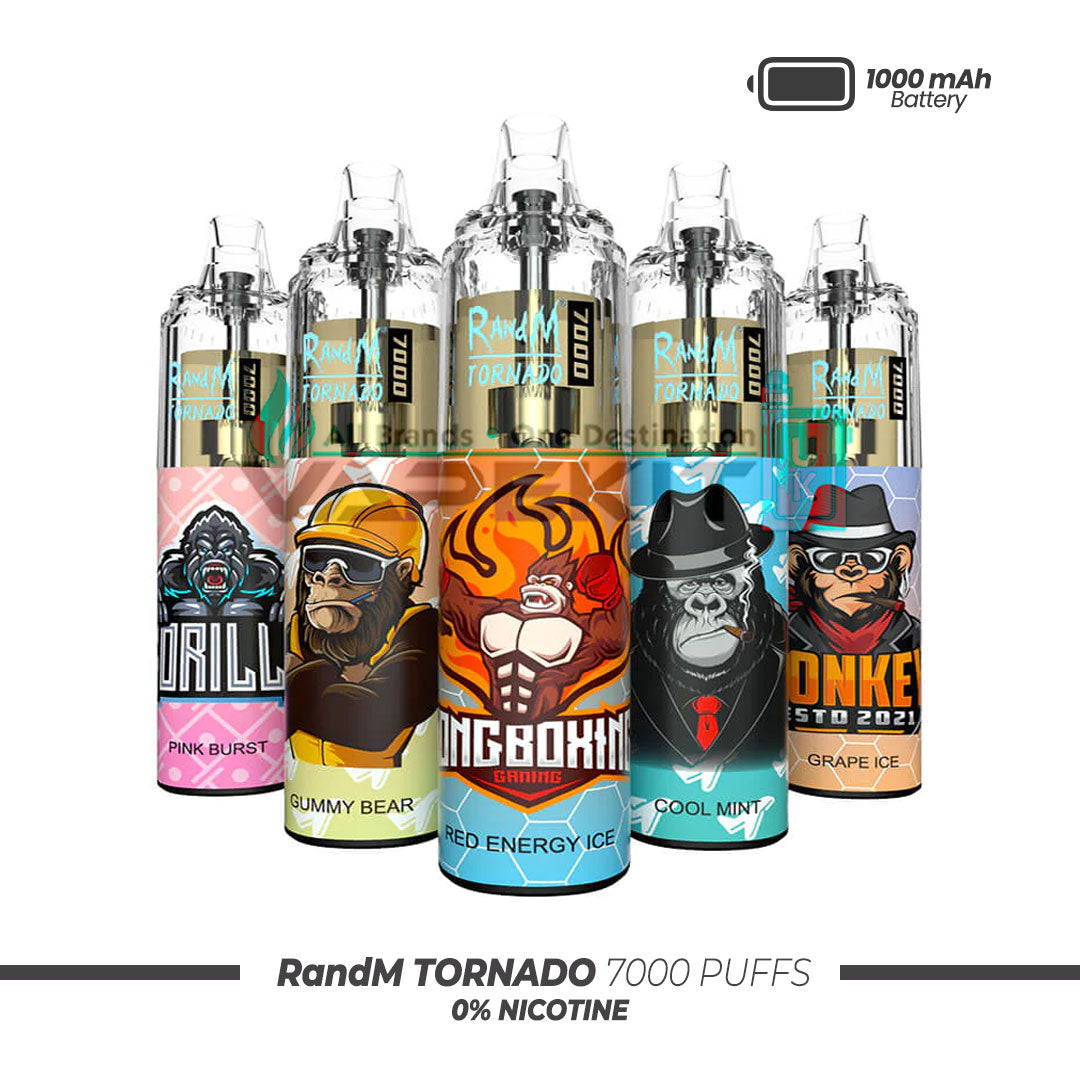 oxva oneo pod 0 8 RandM Tornado 7000 Puffs Zero Nicotine Vape -Box of 10