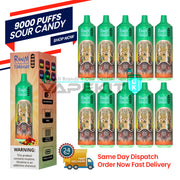 Sour Candy Randm Tornado 9000 Puff Bar Pack of 10-73.95 Sour Candy Randm Tornado 9000 Puff Bar Pack of 10-73.95