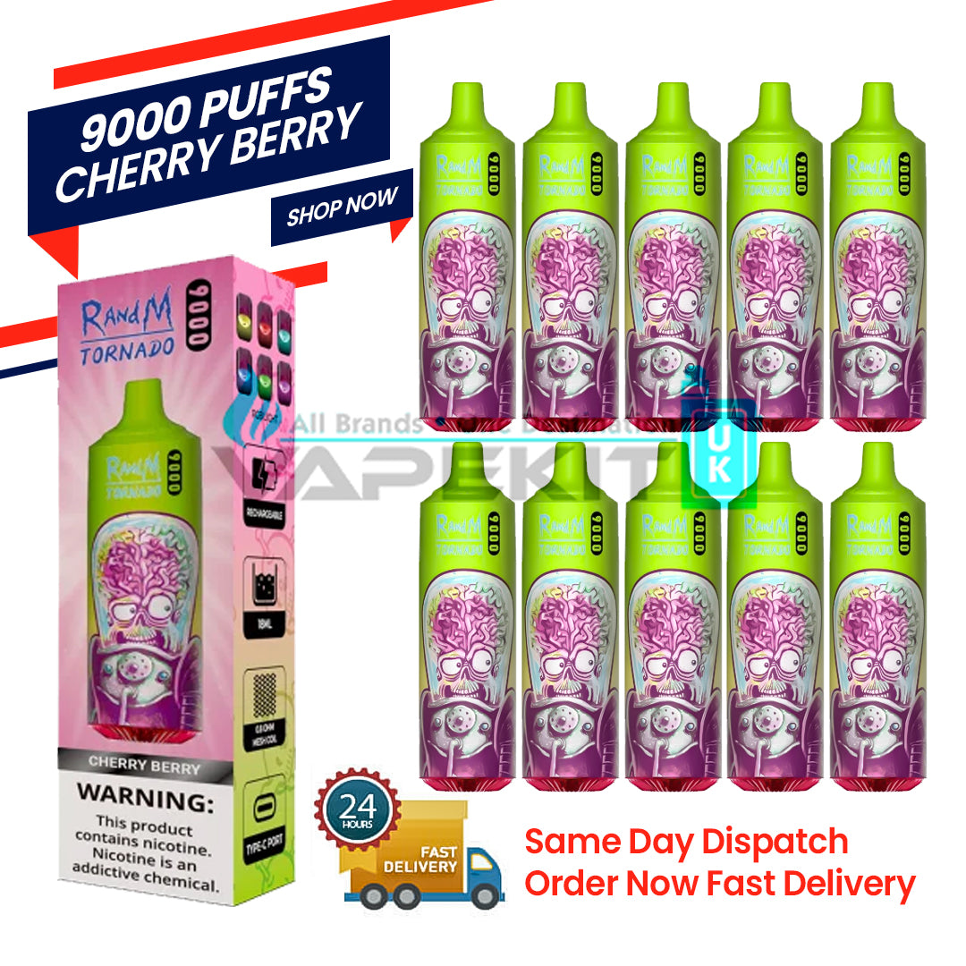 Cherry Berry Randm Tornado 9000 Puff Bar