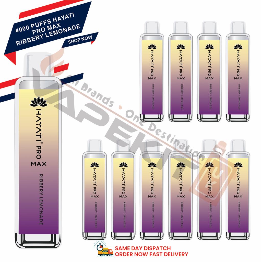 Hayati Pro Max 4000 Riberry Lemonade prefilled vape