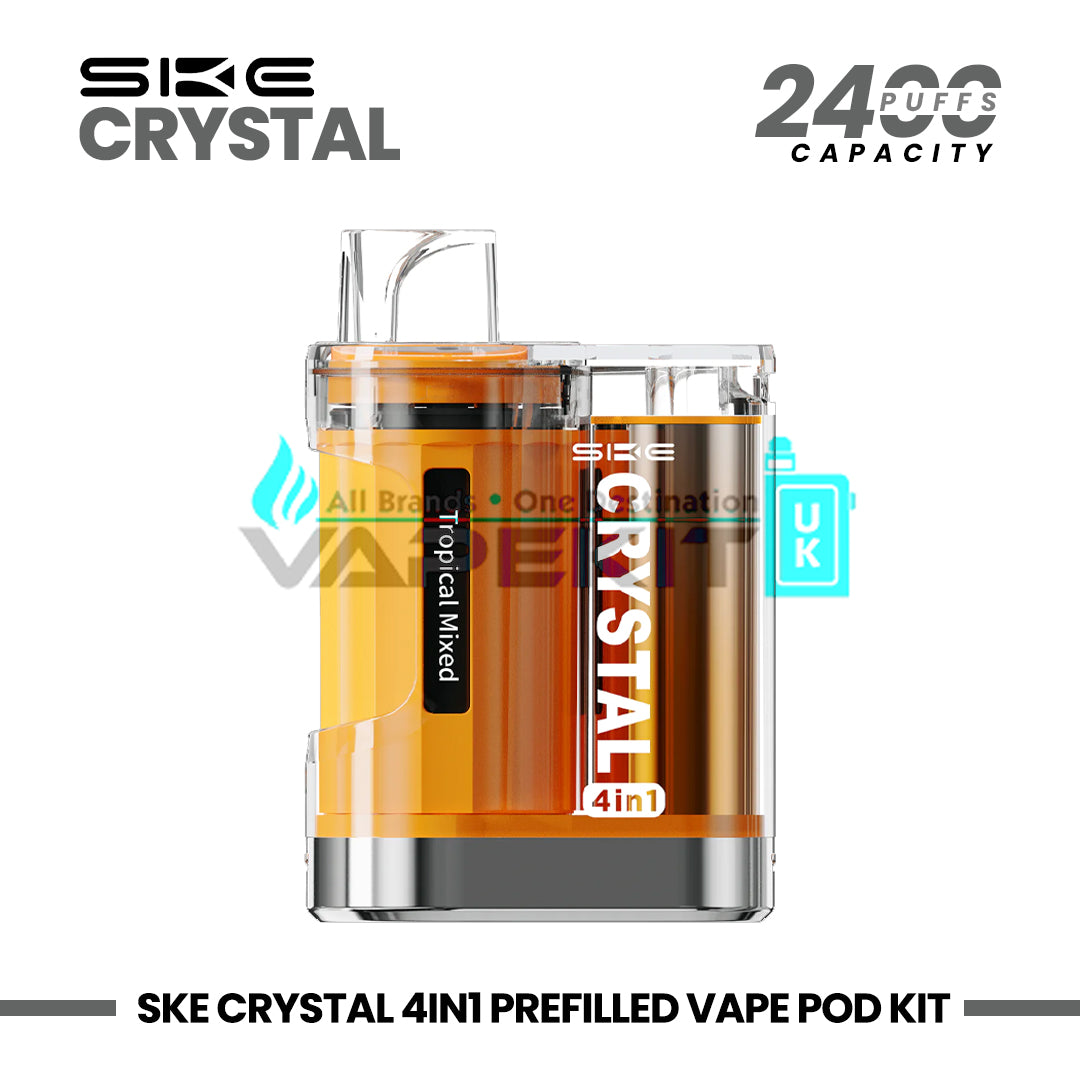 crystal 4in1 vape kit SKE Crystal 4in1 Prefilled Pod Vape Kit