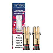 SKE Crystal Plus Prefilled Blueberry Sour Raspberry Pods 