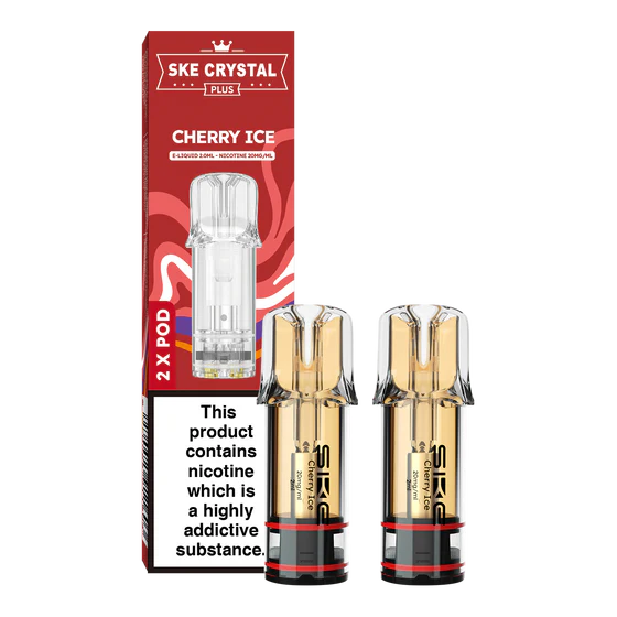 SKE Crystal Plus Prefilled Cherry Ice Pods 