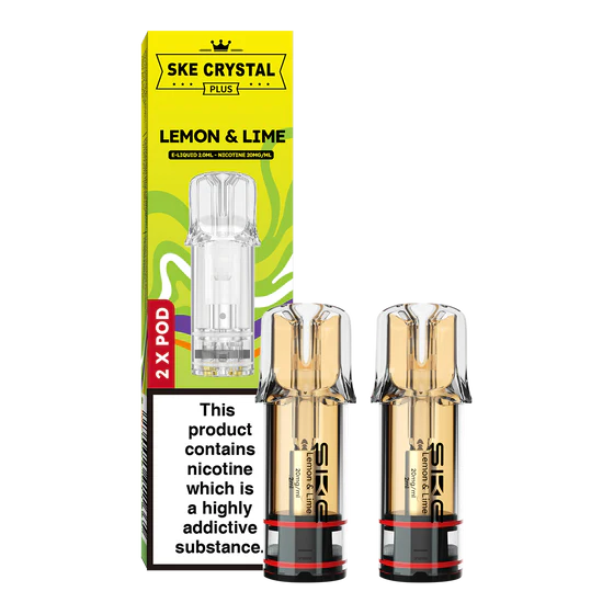 SKE Crystal Plus Prefilled Lemon & Lime Vape Pods