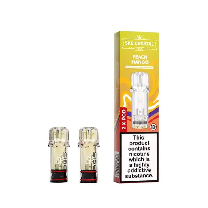 SKE Crystal Plus Prefilled Peach Mango Vape Pods