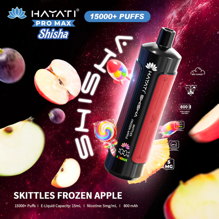 Hayati Pro Max Shisha 15000 Skittles Frozen Apple