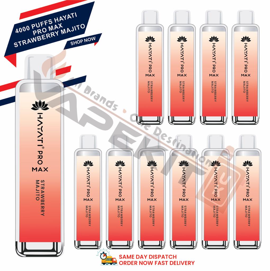 Hayati Pro Max 4000 Strawberry Mojito prefilled vape