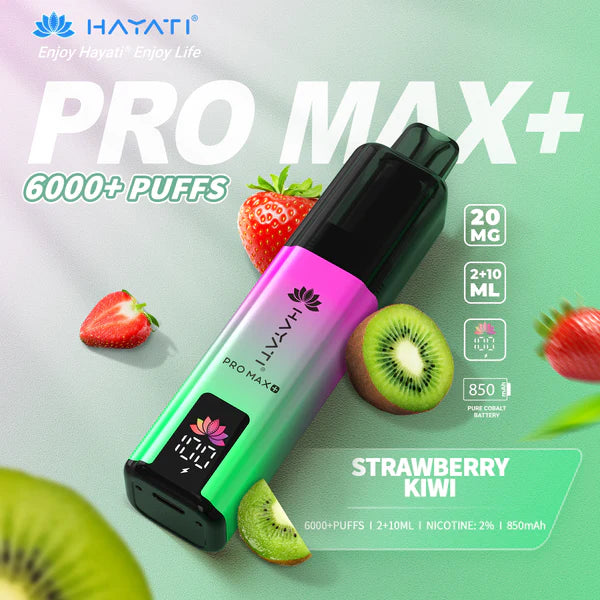 Hayati Pro Max Plus 6000 Strawberry Kiwi flavour