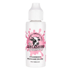 The Lancashire Creamery Strawberry Milkshake Deluxe 100ml Shortfill E-Liquid-£8.95