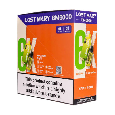 Apple Pear Lost Mary BM6000 Pack of 5