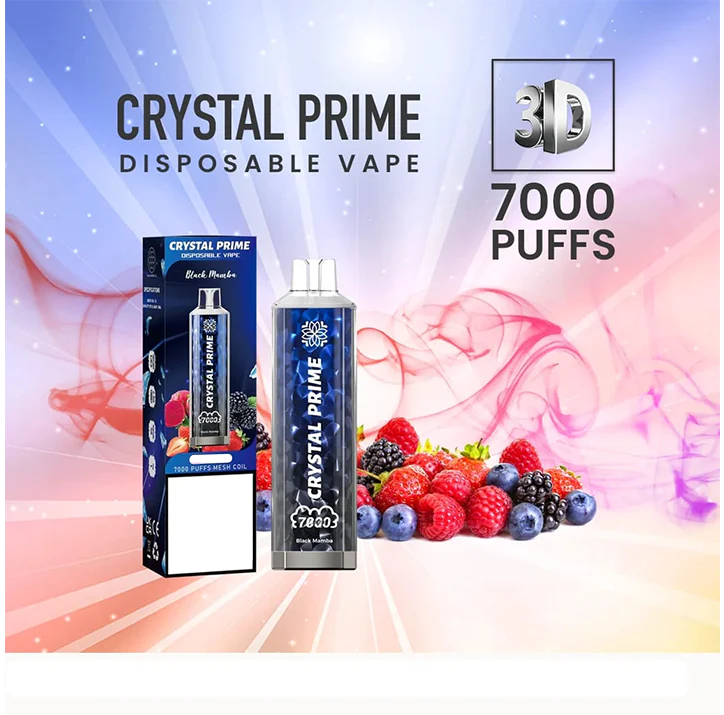 Crystal Prime Disposable Vape Black Mamba 7000 Puffs