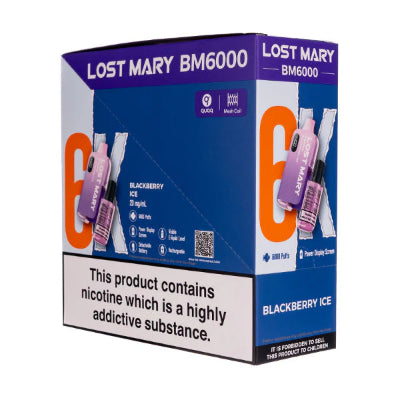 lost mary bm6000 box of 5 Lost Mary BM6000 Prefilled Vape Pack of 5