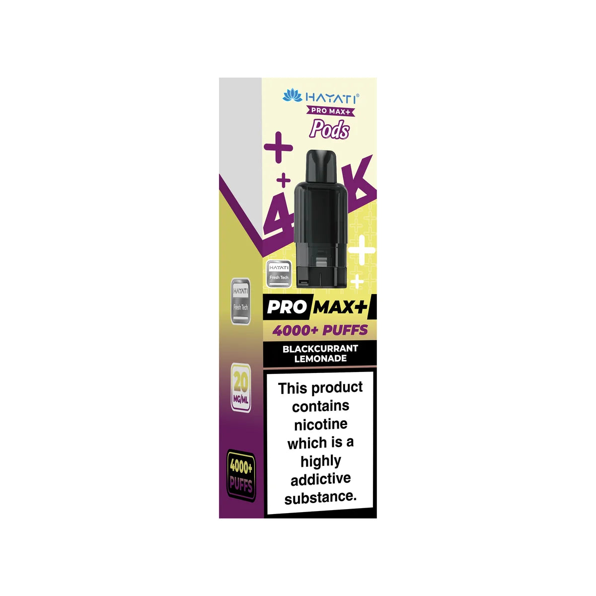 Blackcurrant Lemonade Hayati Pro Max Plus 4000 Pods