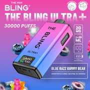 Bling Ultra Plus 30k Puffs Prefilled Pod Vape Blue Razz Gummy Bear